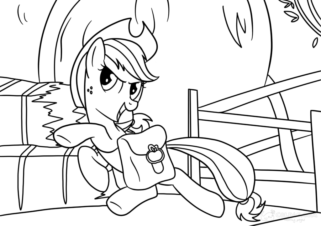 Apple Jack Coloring Pages Printable