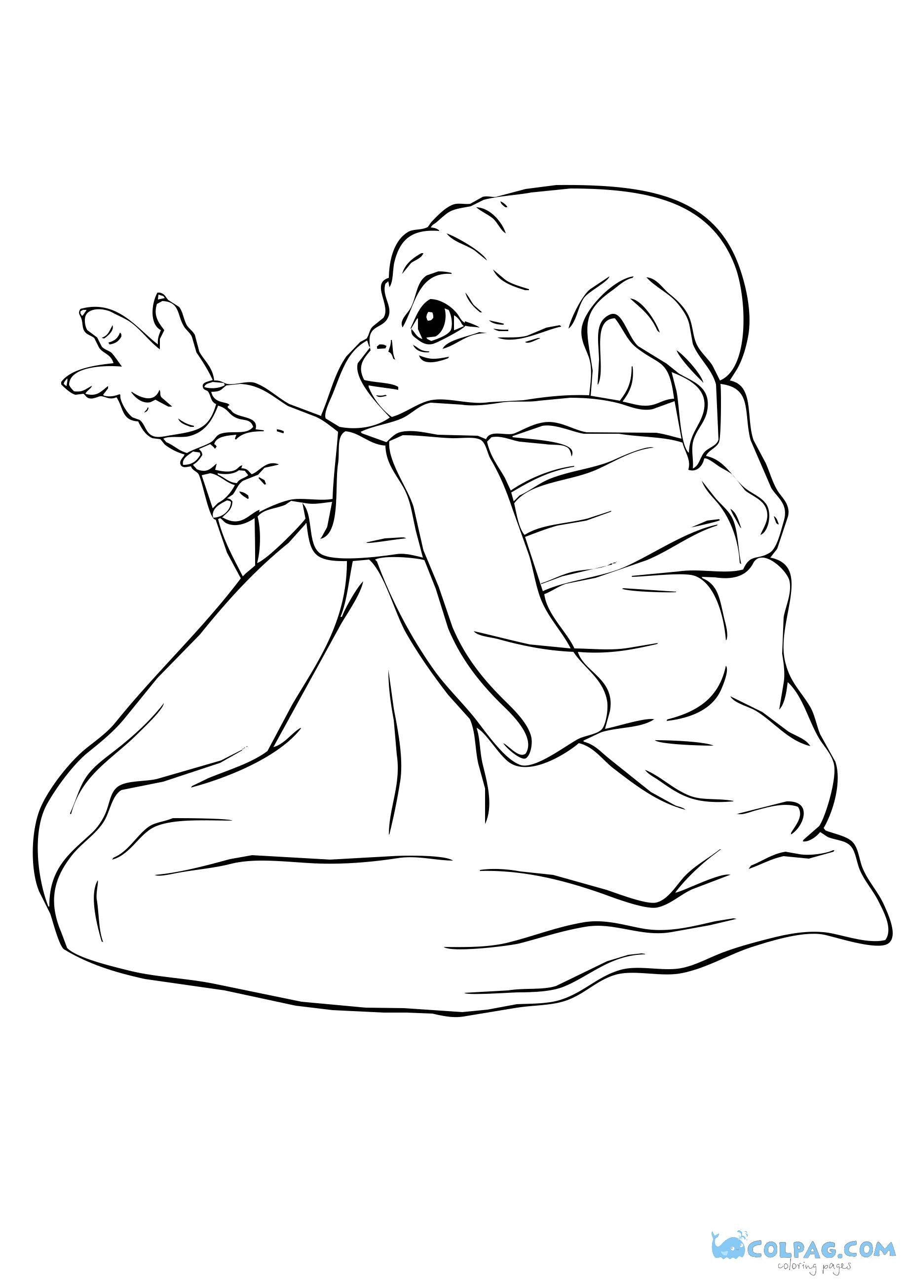 Baby Yoda New Printable Coloring Pages