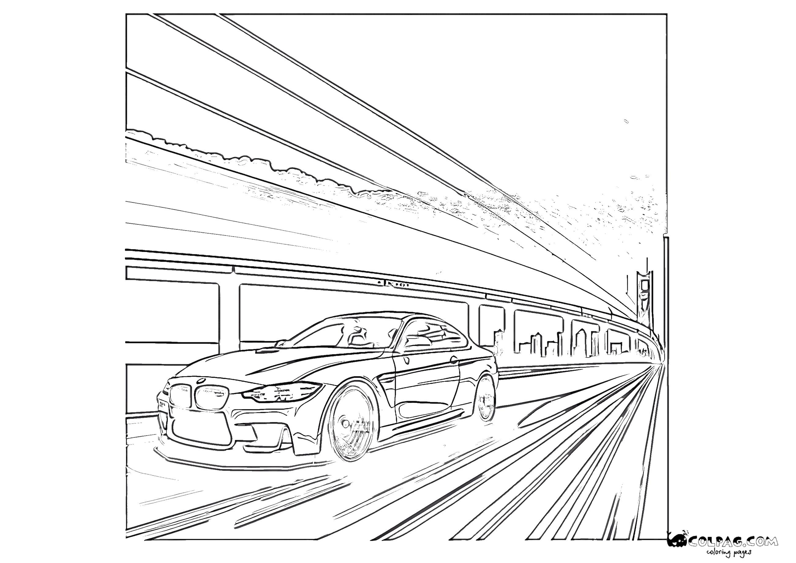 BMW Printable Coloring Pages