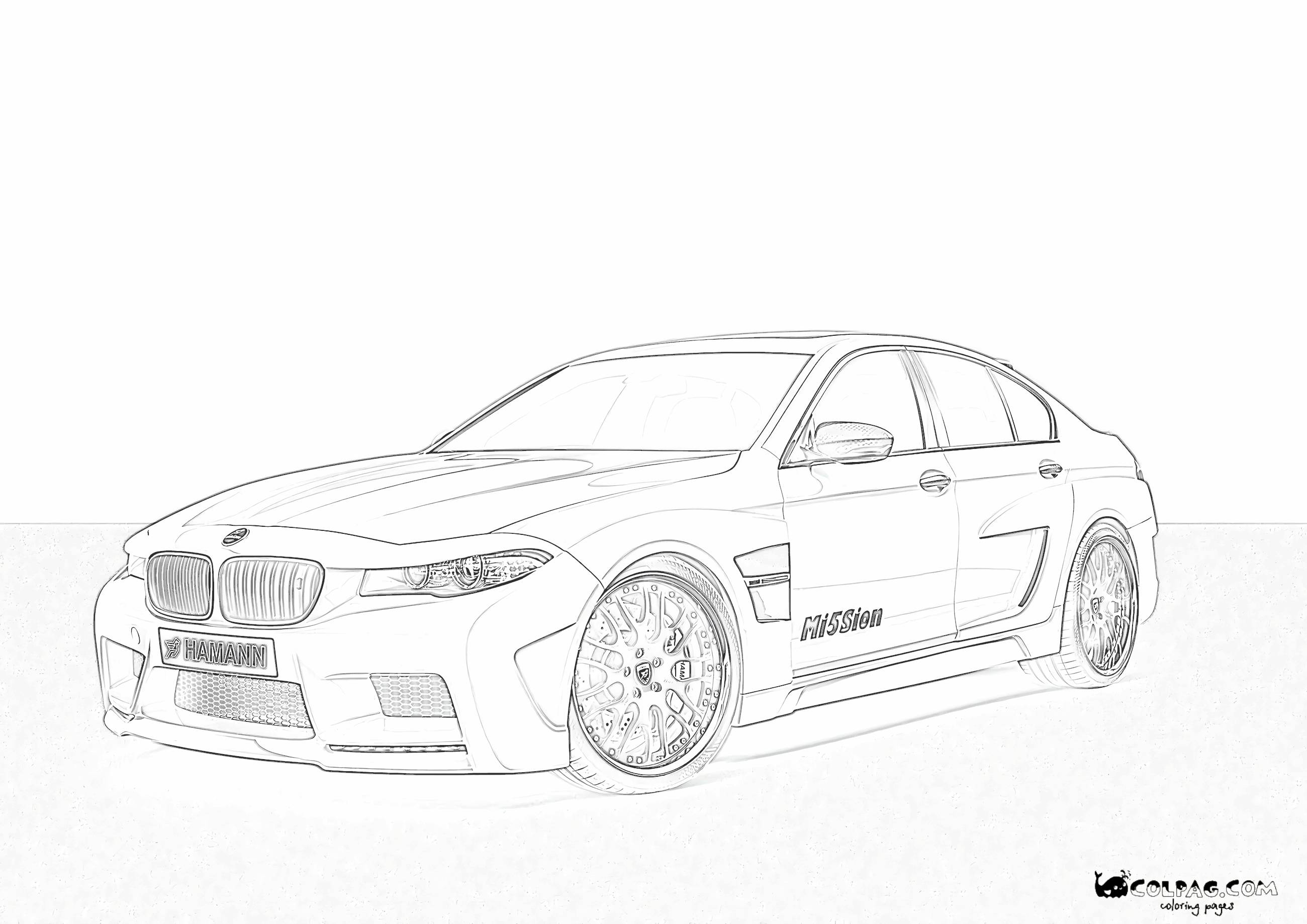 BMW Printable Coloring Pages
