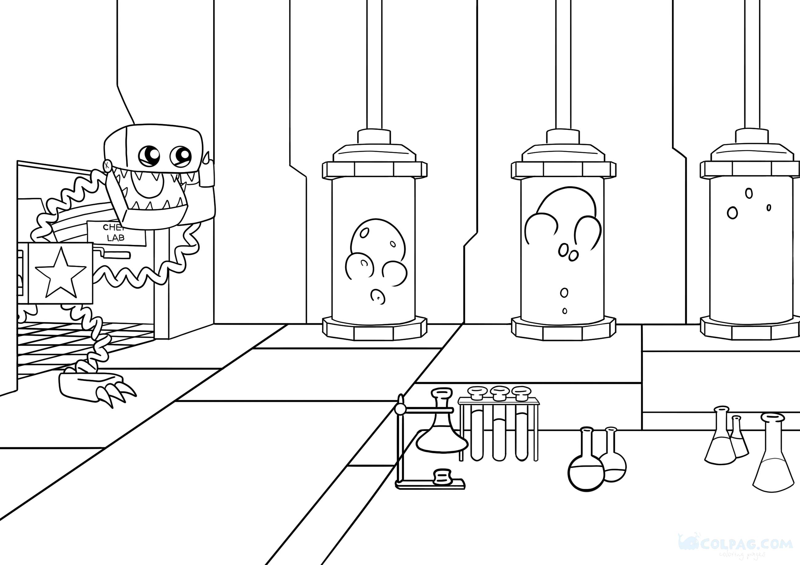 Dibujos para colorear de Boxy Boo (Proyecto: Playtime)
