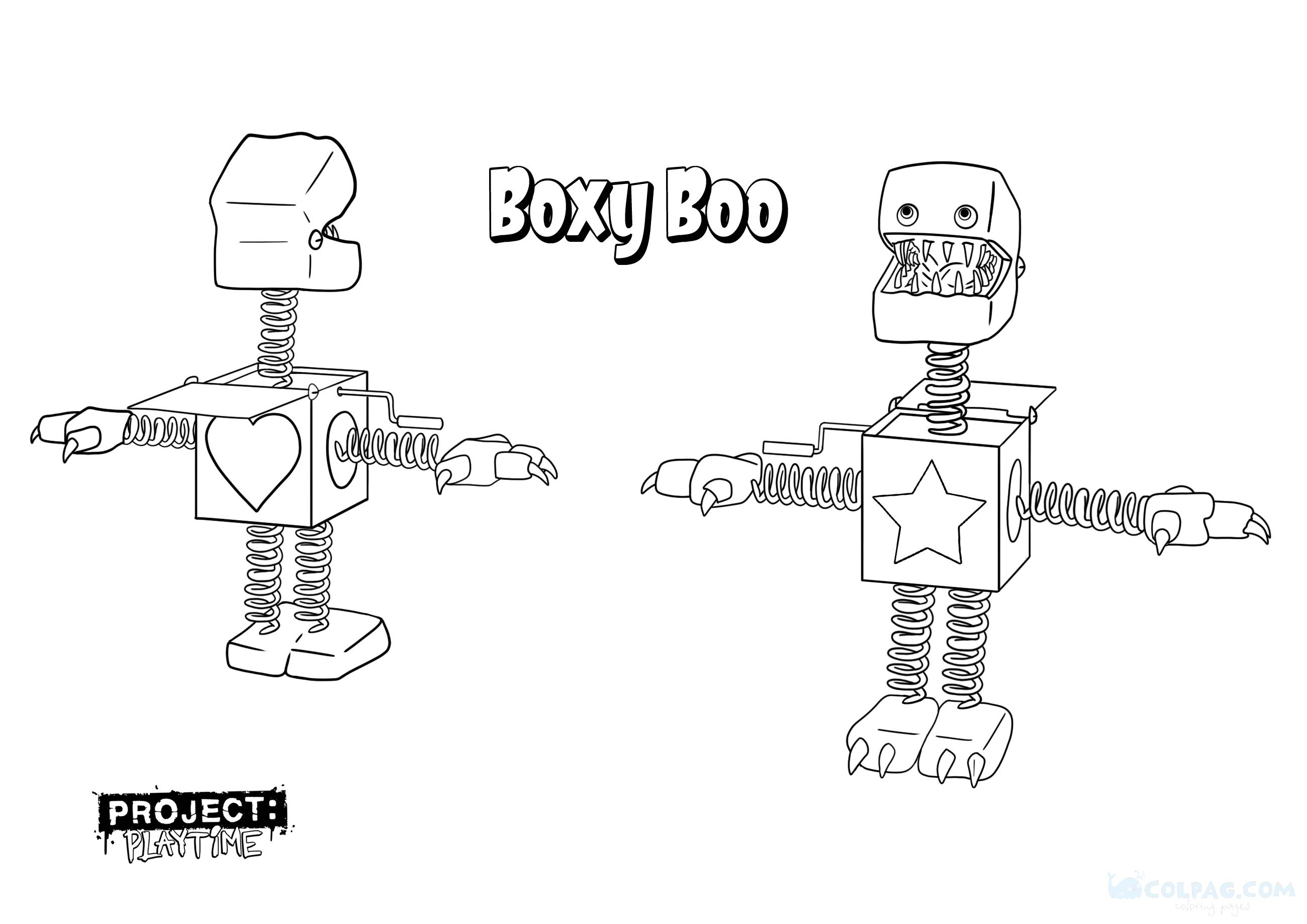 Boxy Boo Ausmalbilder (Projekt: Playtime)