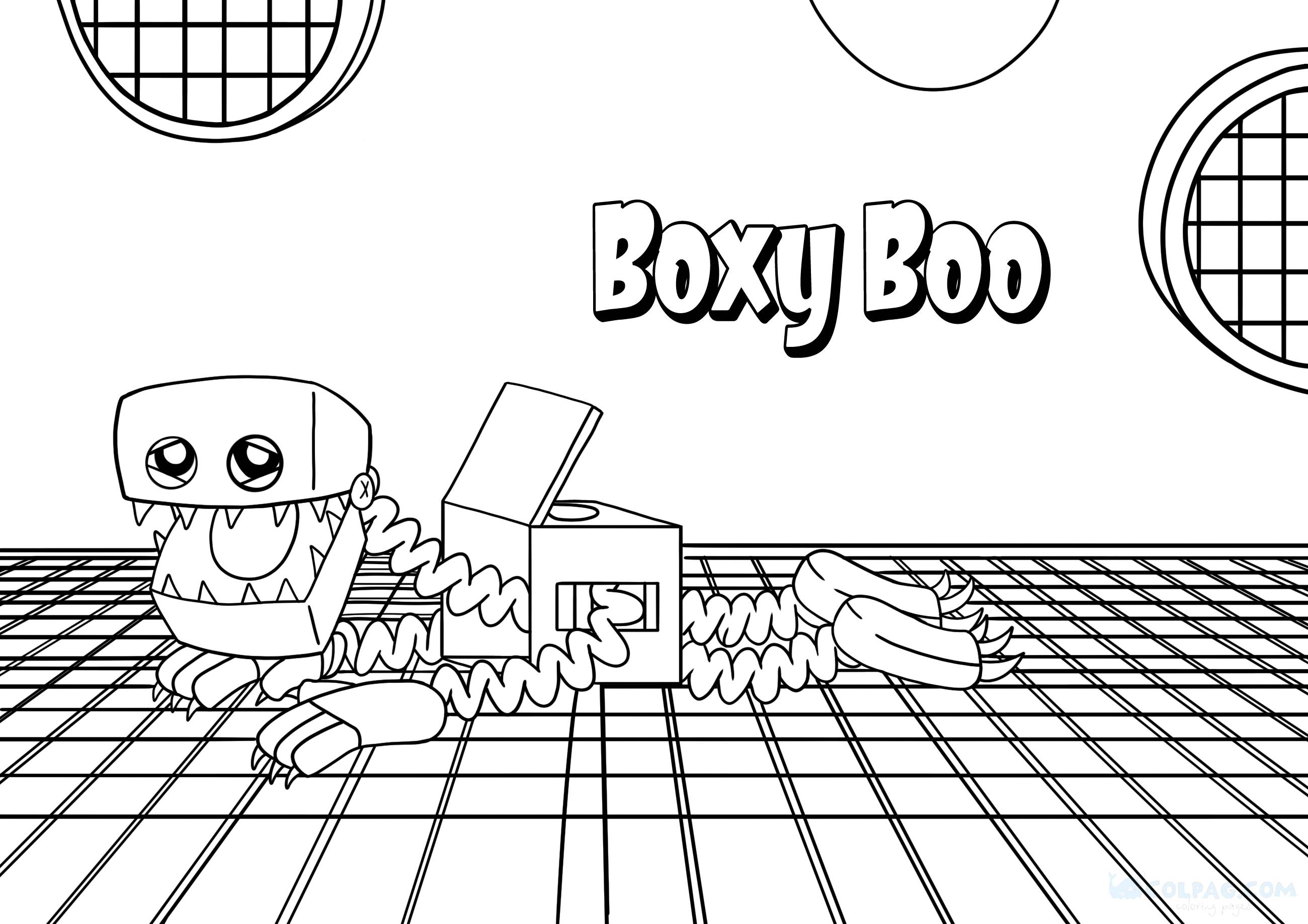Desenhos para colorir de Boxy Boo (Projeto: Playtime)