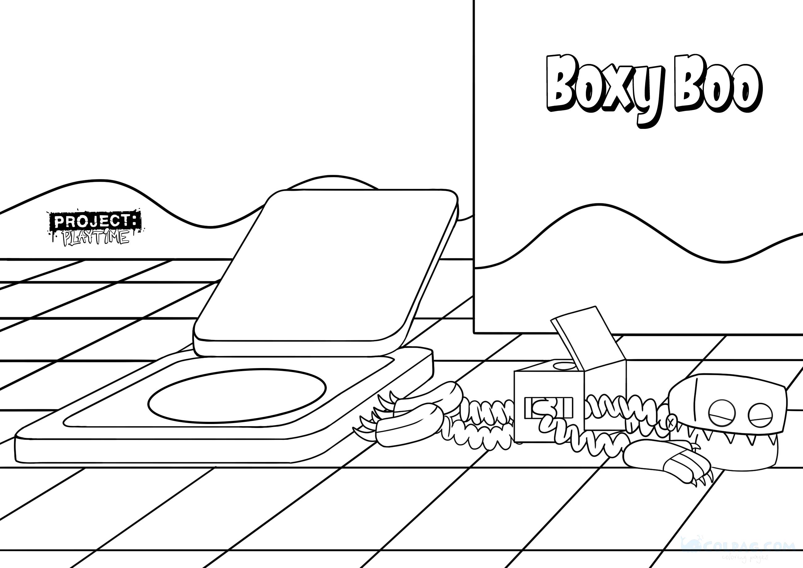 Boxy Boo Coloring Pages (Project: Playtime)