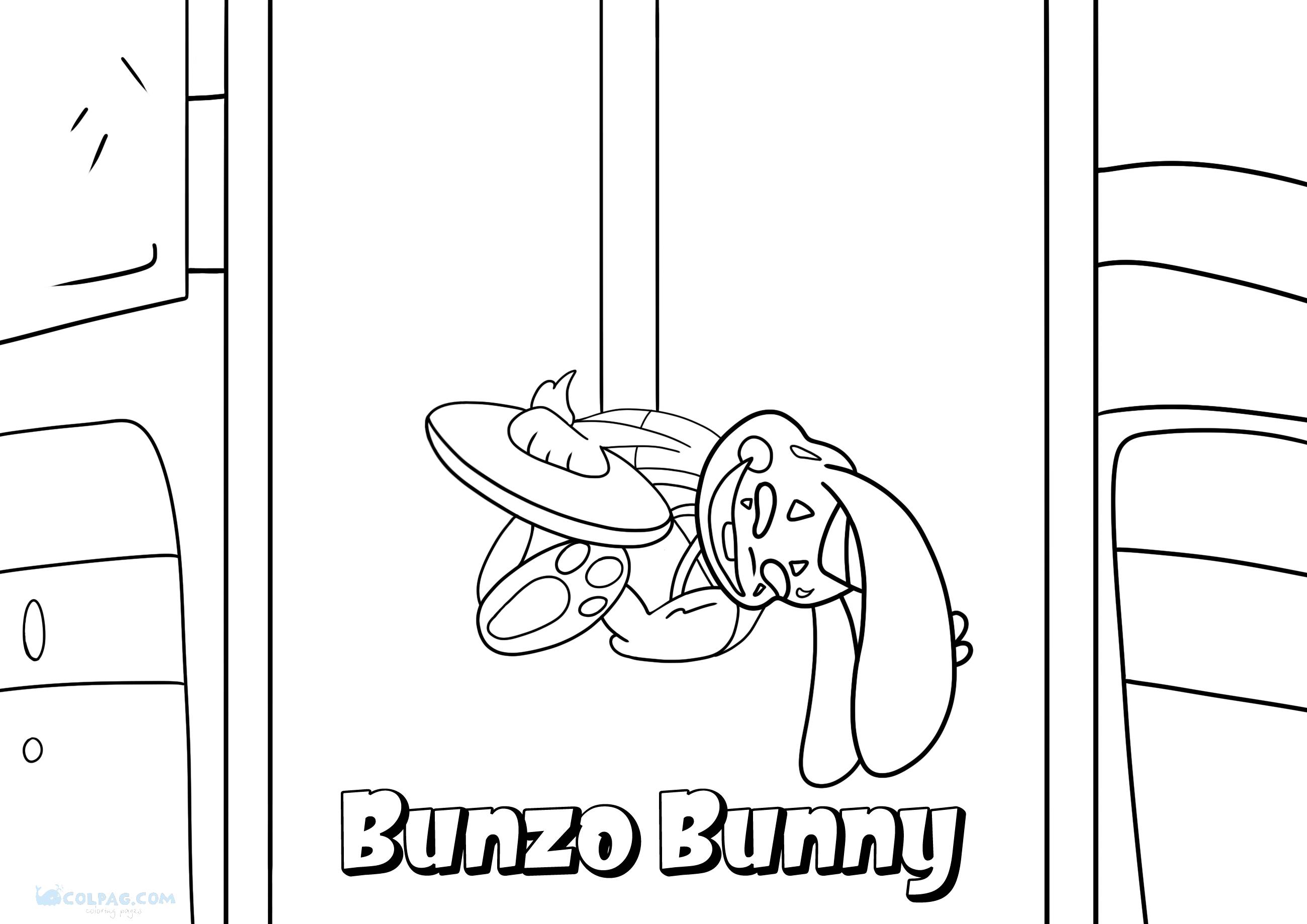 Bunzo Bunny Coloring Pages