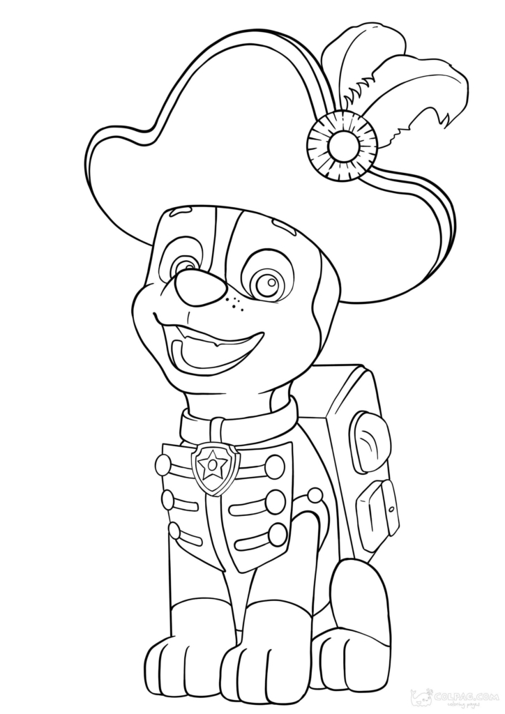 Coloring Pages of Chase From Paw Patrol