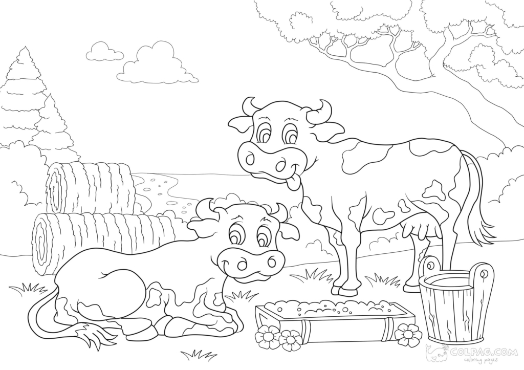 Dibujos para colorear de animales de granja