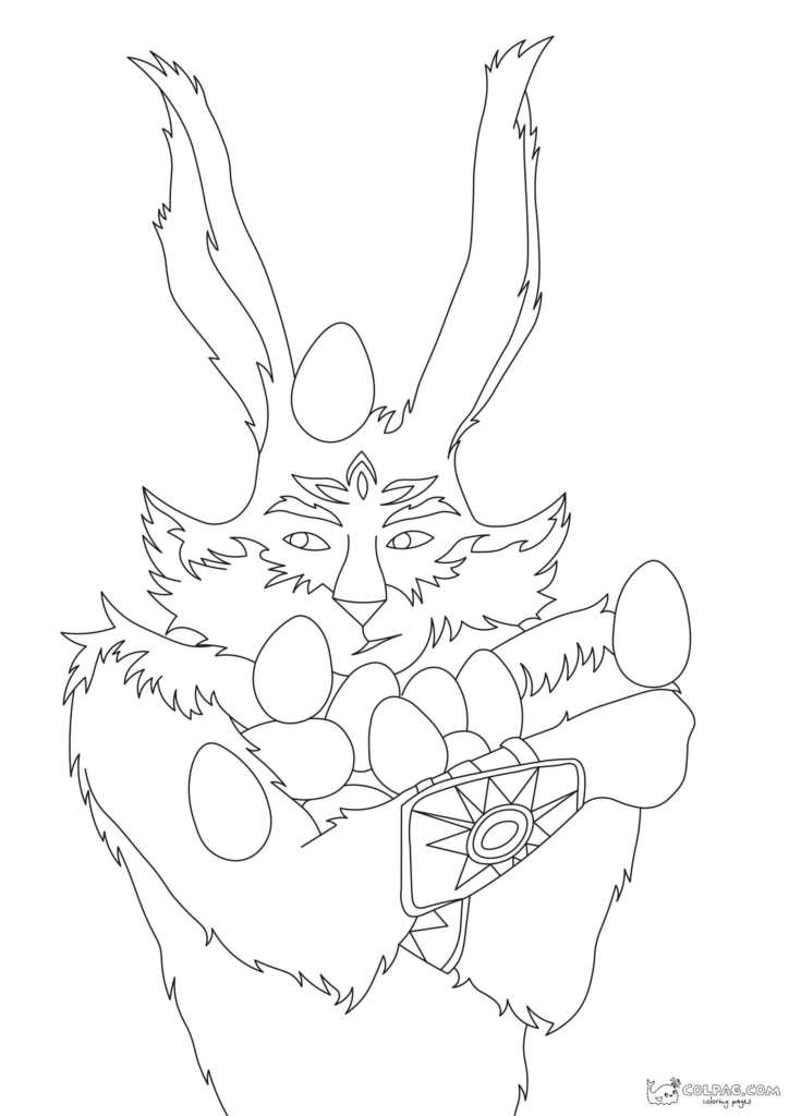 E. Aster Bunnymund Coloring Pages