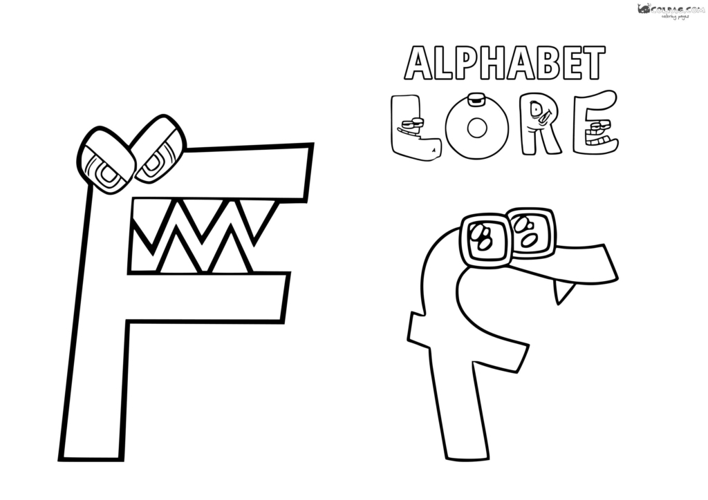 Alphabet Lore Coloring Pages A to Z