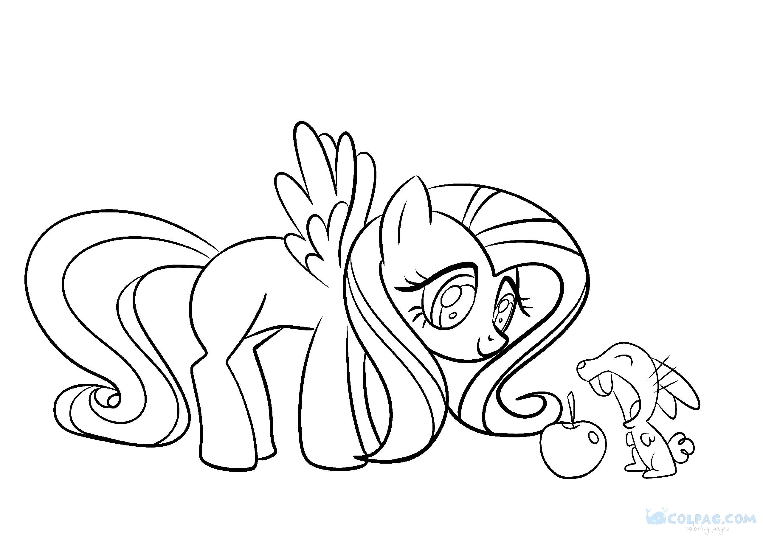 Fluttershy Printable Coloring Pages