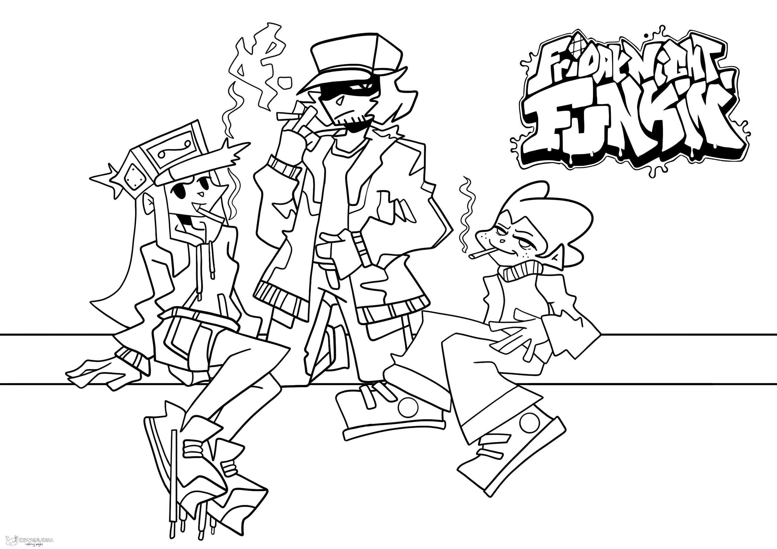 Coloriages de Friday Night Funkin'