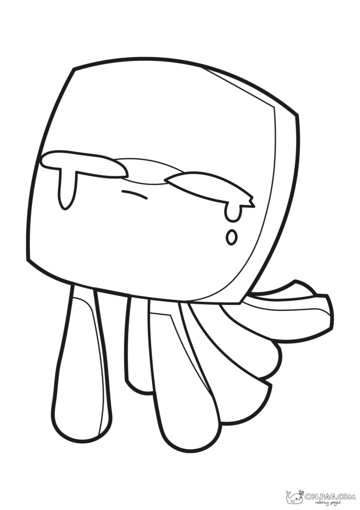 Minecraft Desenhos para colorir imprimir e pintar do Creeper, Enderman,  Spider, Roblox e outros - Desenhos para pintar e colorir