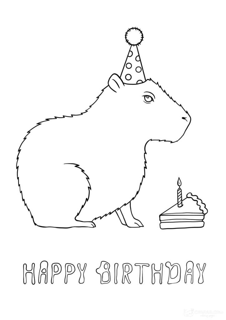 Happy Birthday Coloring Pages