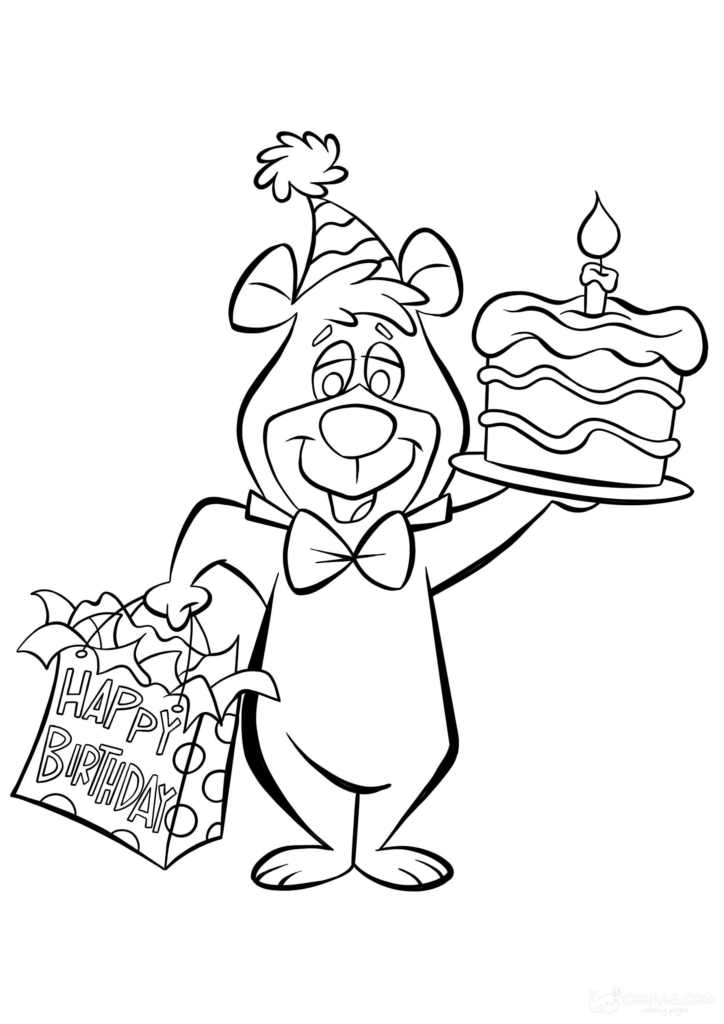 Happy Birthday Coloring Pages