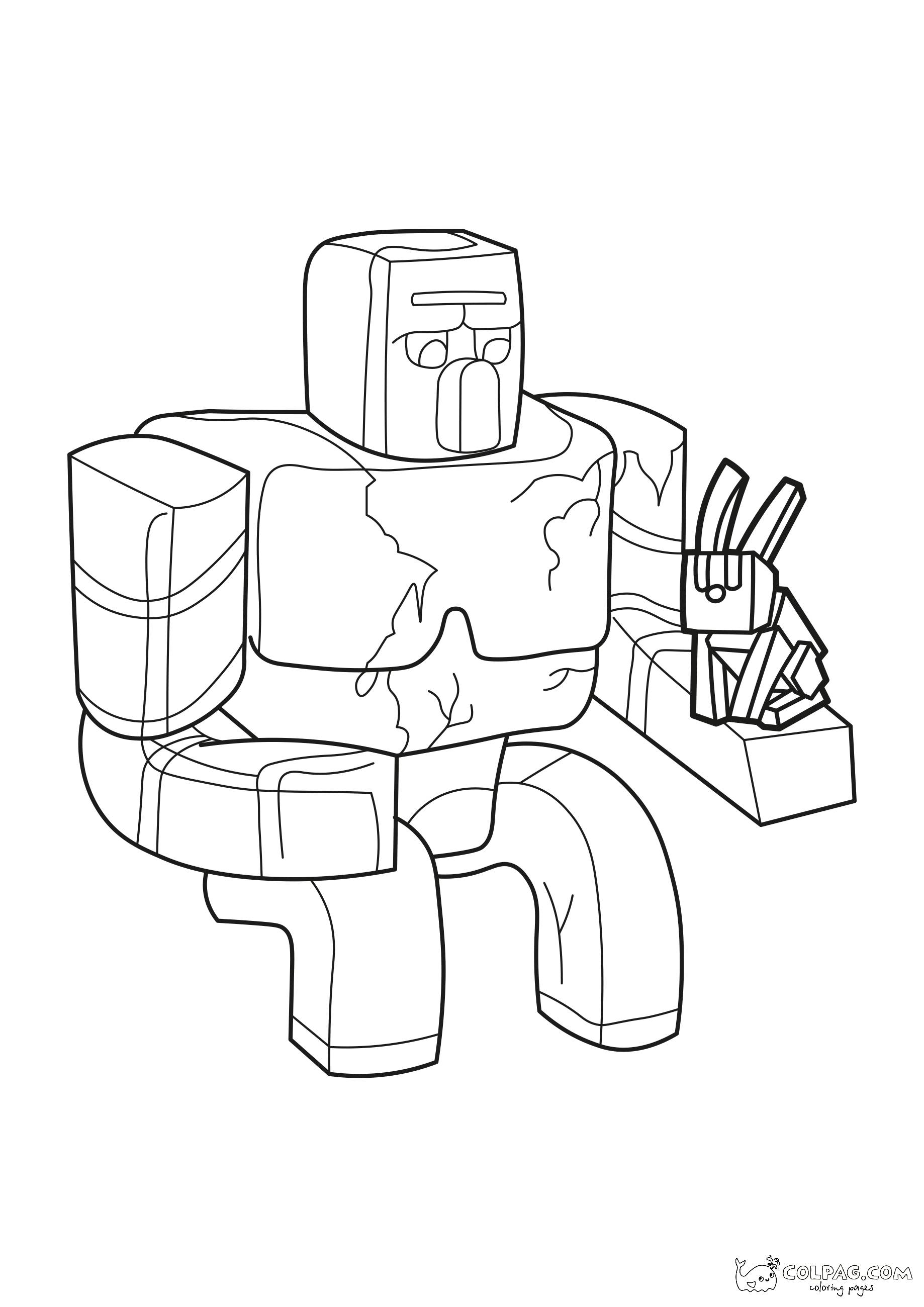 iron-golem-and-rabbit-minecraft-coloring-page-colpag