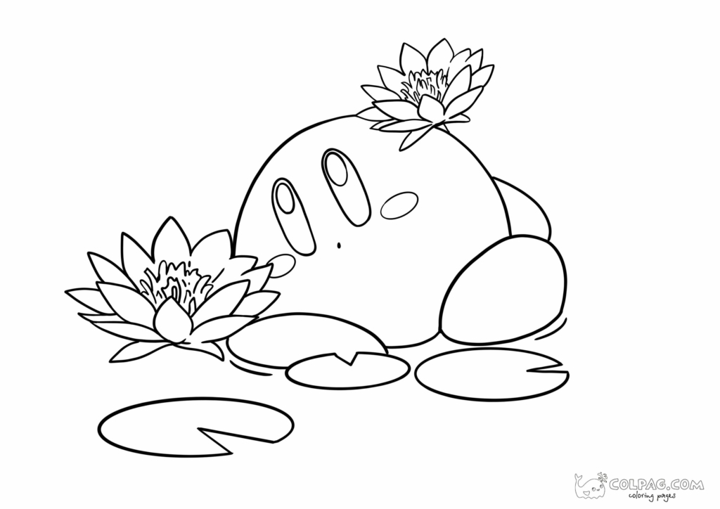 Kirby pagine da colorare stampabili gratuitamente