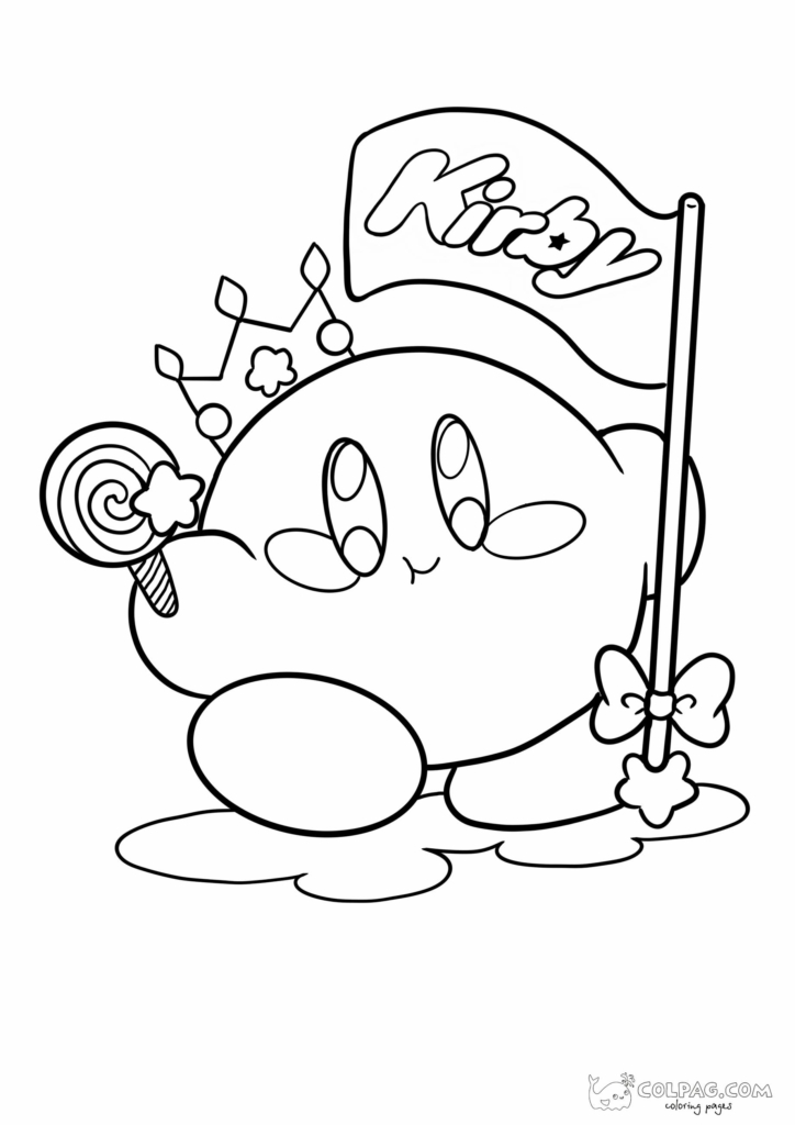 Dibujos de Kirby para colorear e imprimir gratis