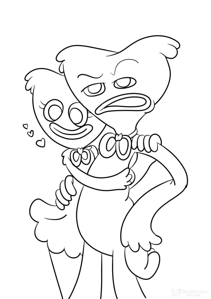 Kissy Missy Coloring Pages