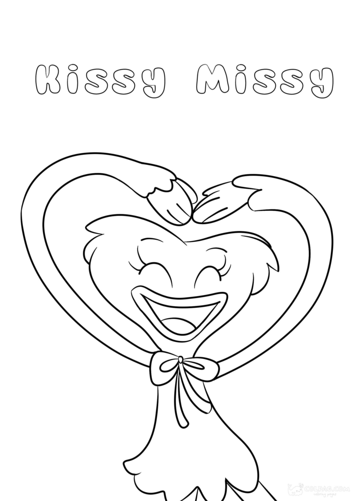 Kissy Missy Coloring Pages