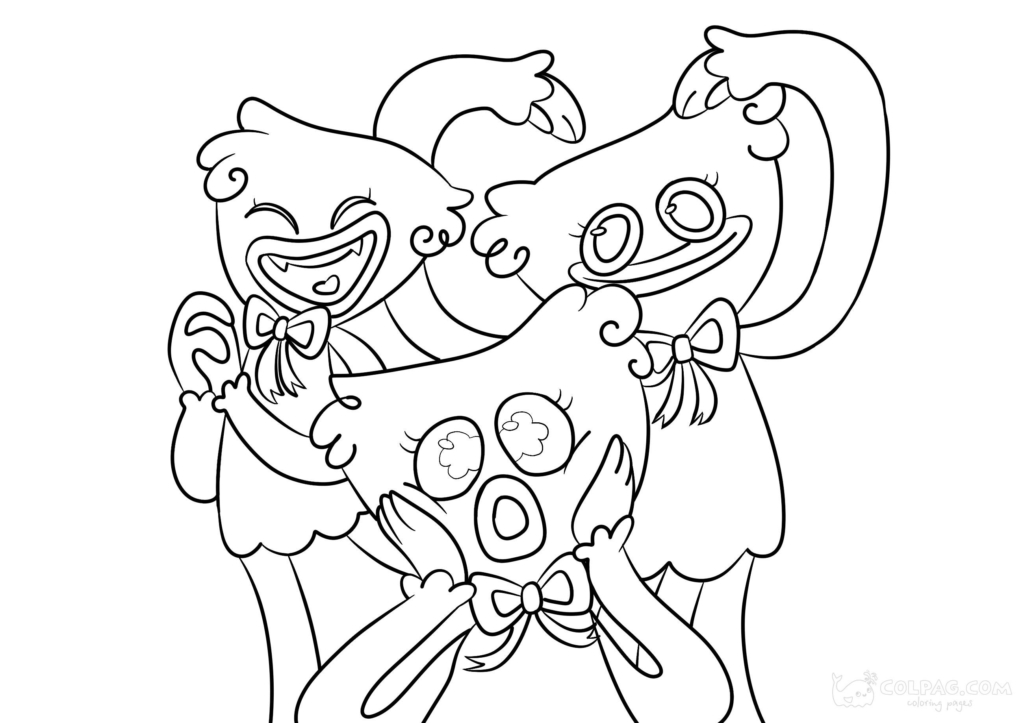 Kissy Missy Coloring Pages