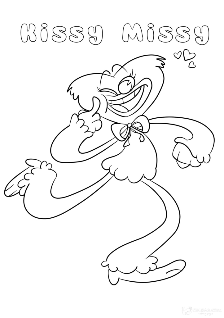 Kissy Missy Coloring Pages