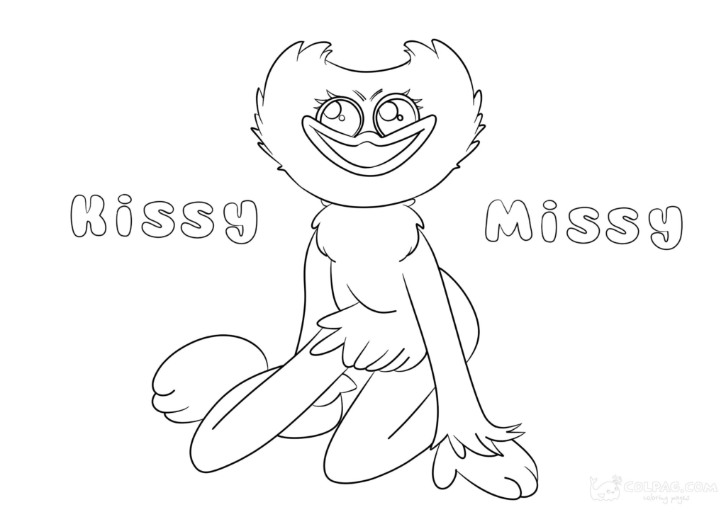 Kissy Missy Coloring Pages