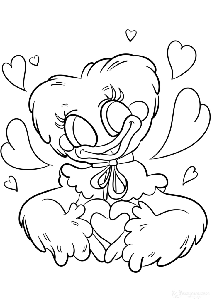 Kissy Missy Coloring Pages