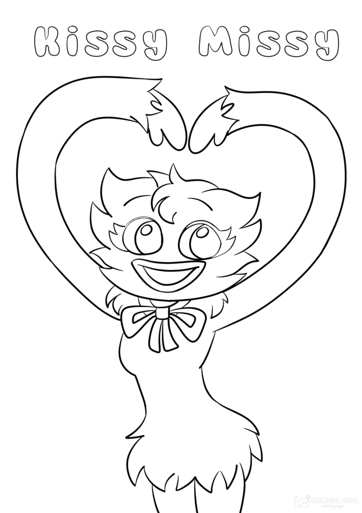 Kissy Missy Coloring Pages