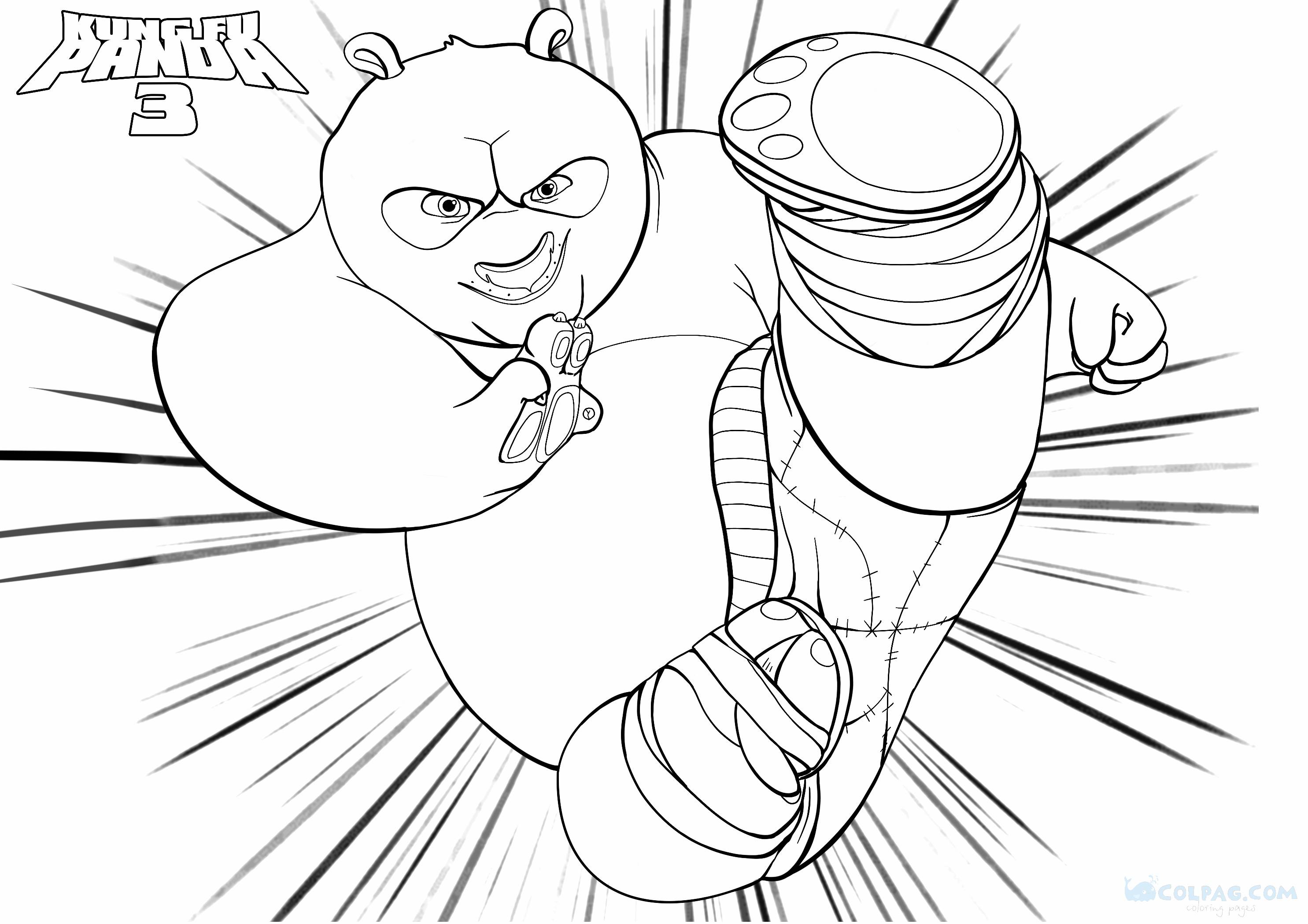 Kung Fu Panda 3 Coloring Pages