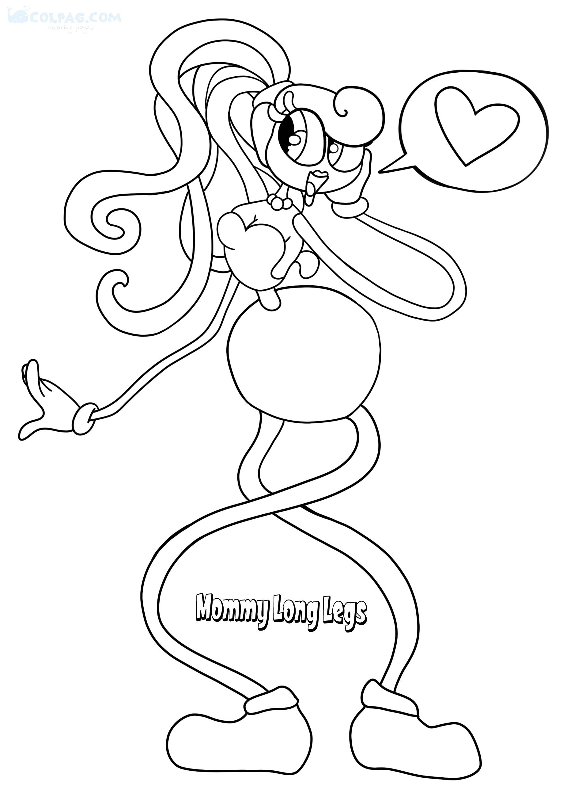 Mommy Long Legs Coloring Pages