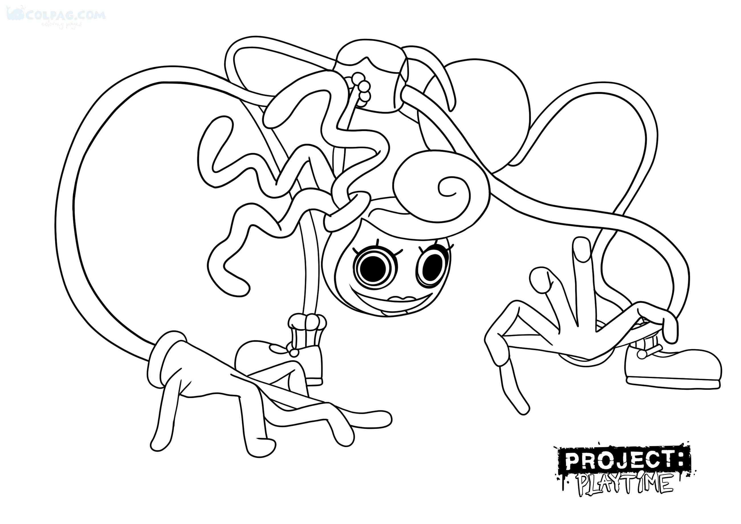 Mommy Long Legs Coloring Pages