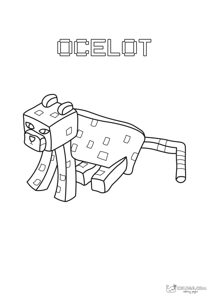 Desenhos do Minecraft para colorir e imprimir