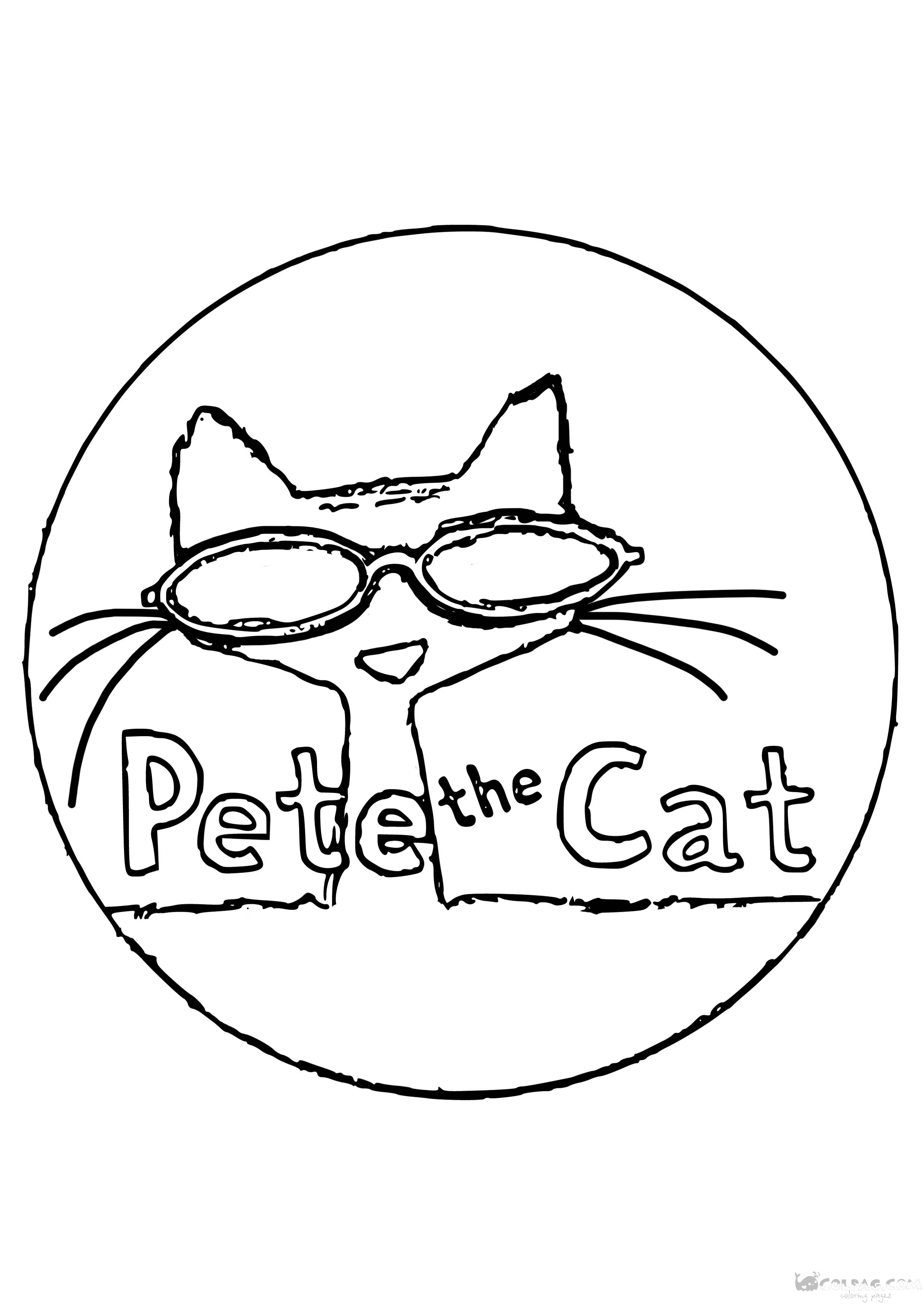 Dibujos de Pete el gato para colorear