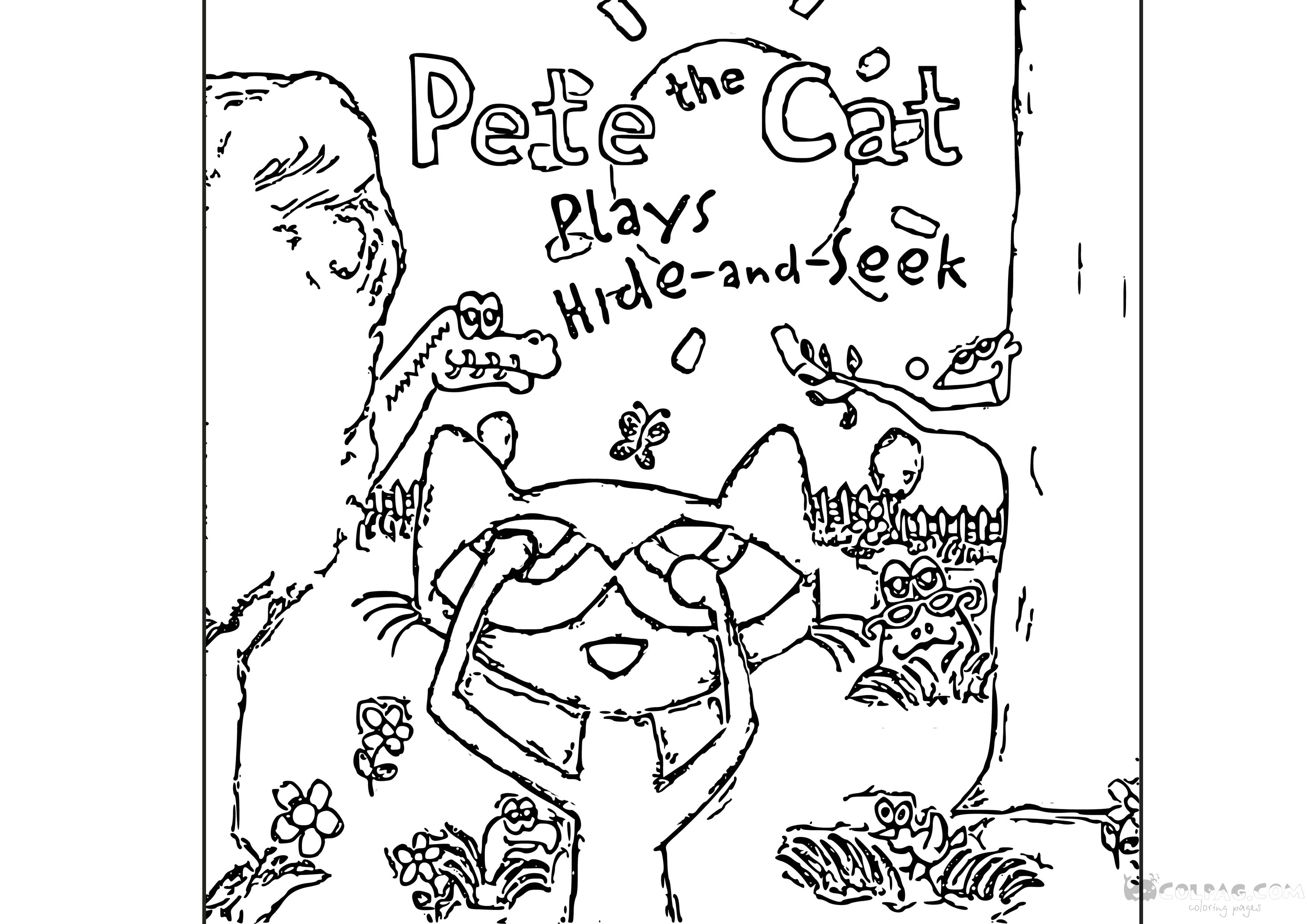 Coloriages de Pete le chat à imprimer