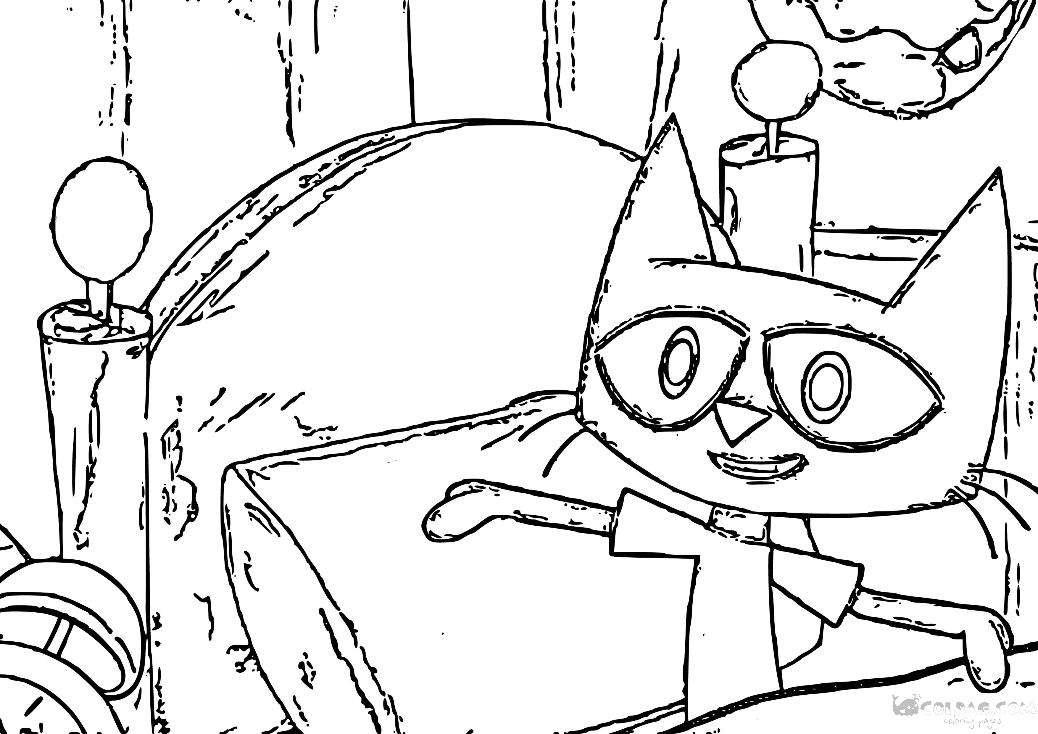 Dibujos de Pete el gato para colorear