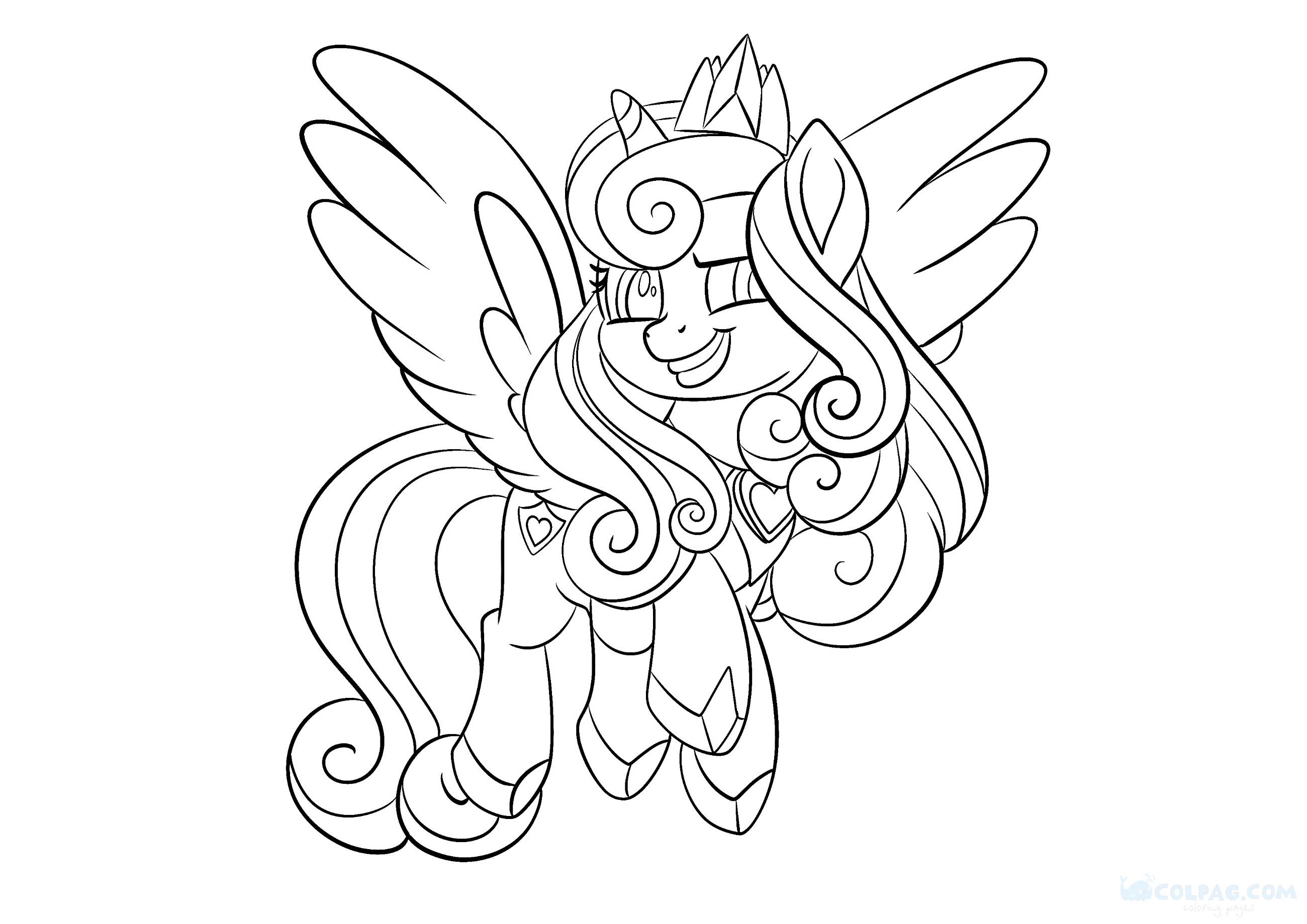 Princess Cadence Coloring Pages (My Little Pony)