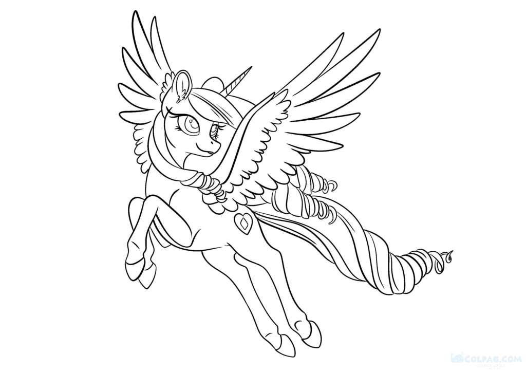 Princess Cadence Coloring Pages (My Little Pony)