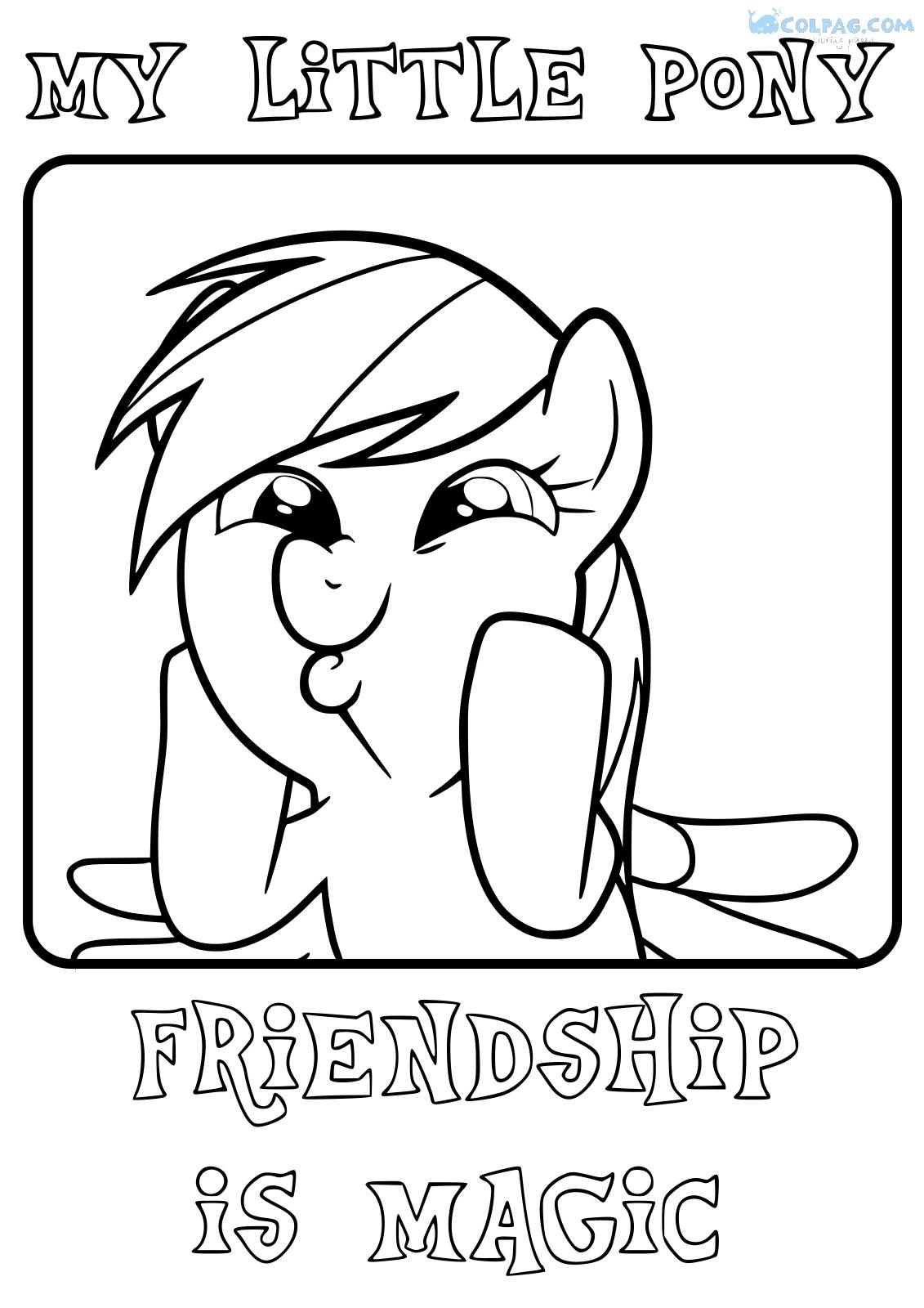 Rainbow Dash Coloring Pages to Print Online
