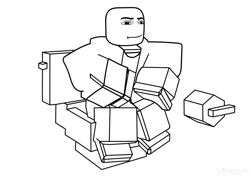 Desenhos de Roblox para colorir imprimíveis