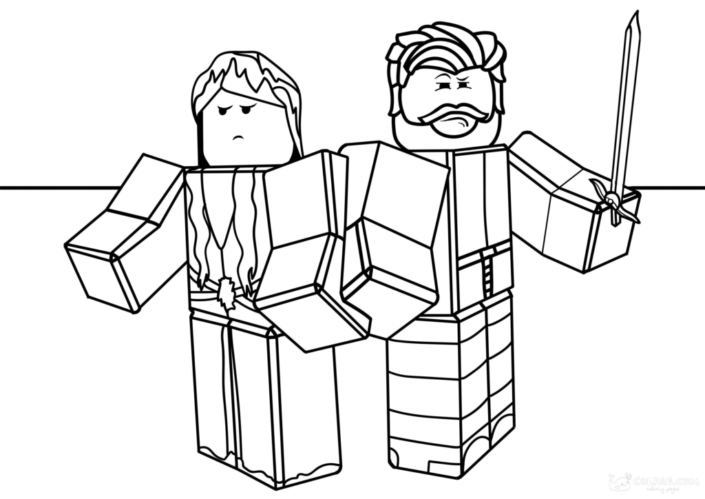 Roblox Printable Coloring Pages