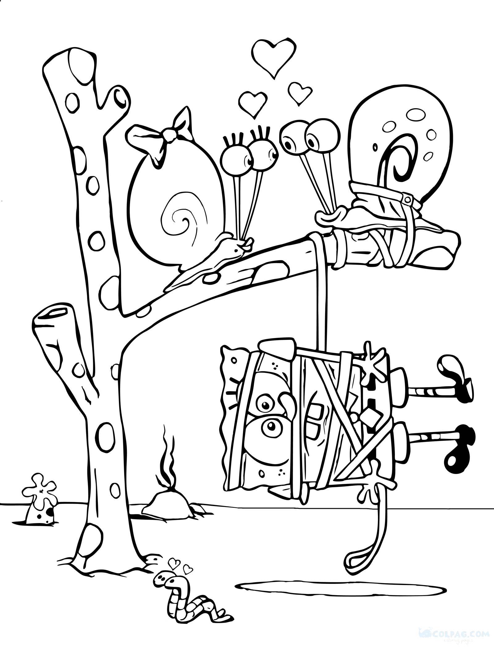 Sponge Bob Coloring Pages to Print