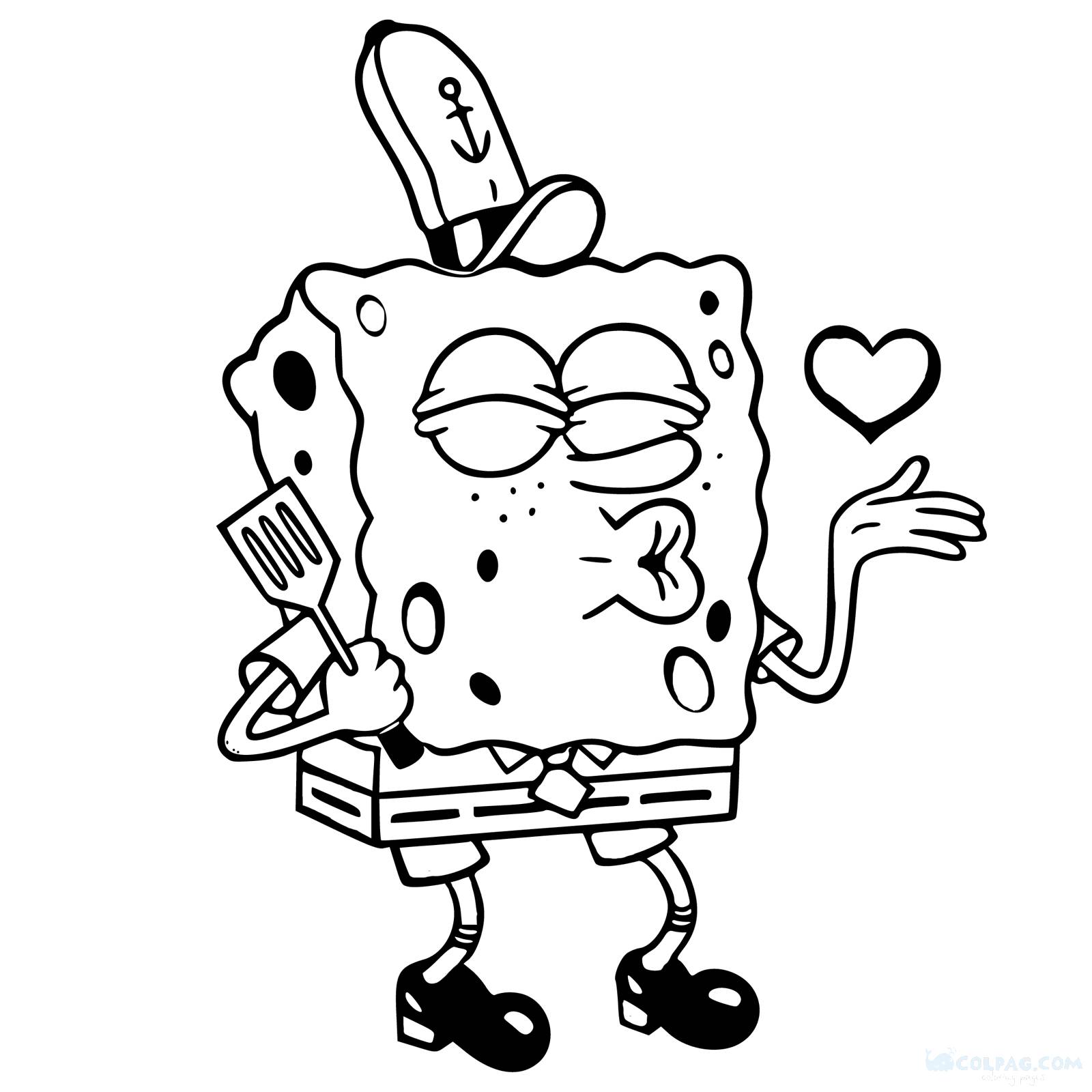 Sponge Bob Coloring Pages to Print