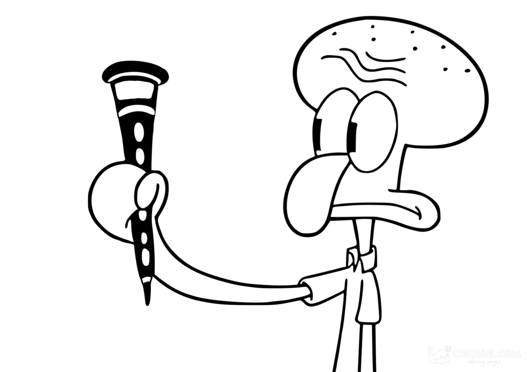 Squidward Tentacles Coloring Pages