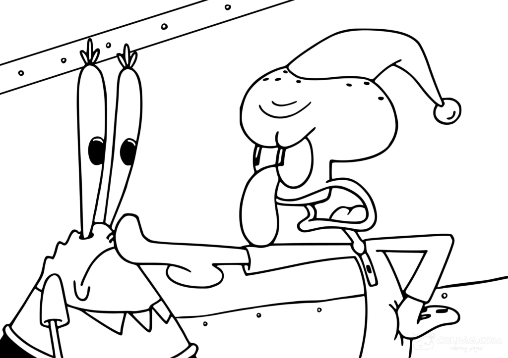 Squidward Tentacles Coloring Pages