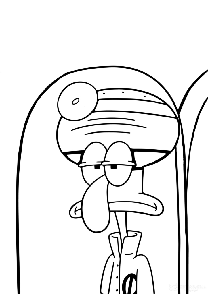 Squidward Tentacles Coloring Pages