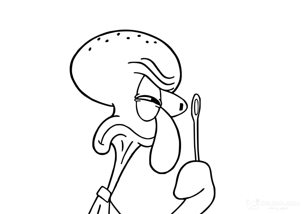 Squidward Tentacles Coloring Pages