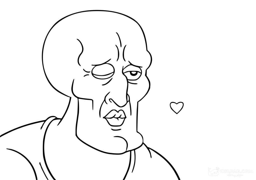 Squidward Tentacles Coloring Pages