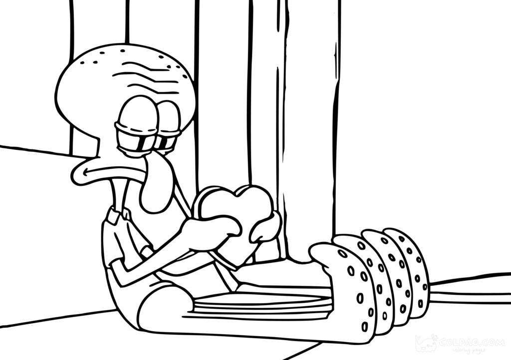 Squidward Tentacles Coloring Pages