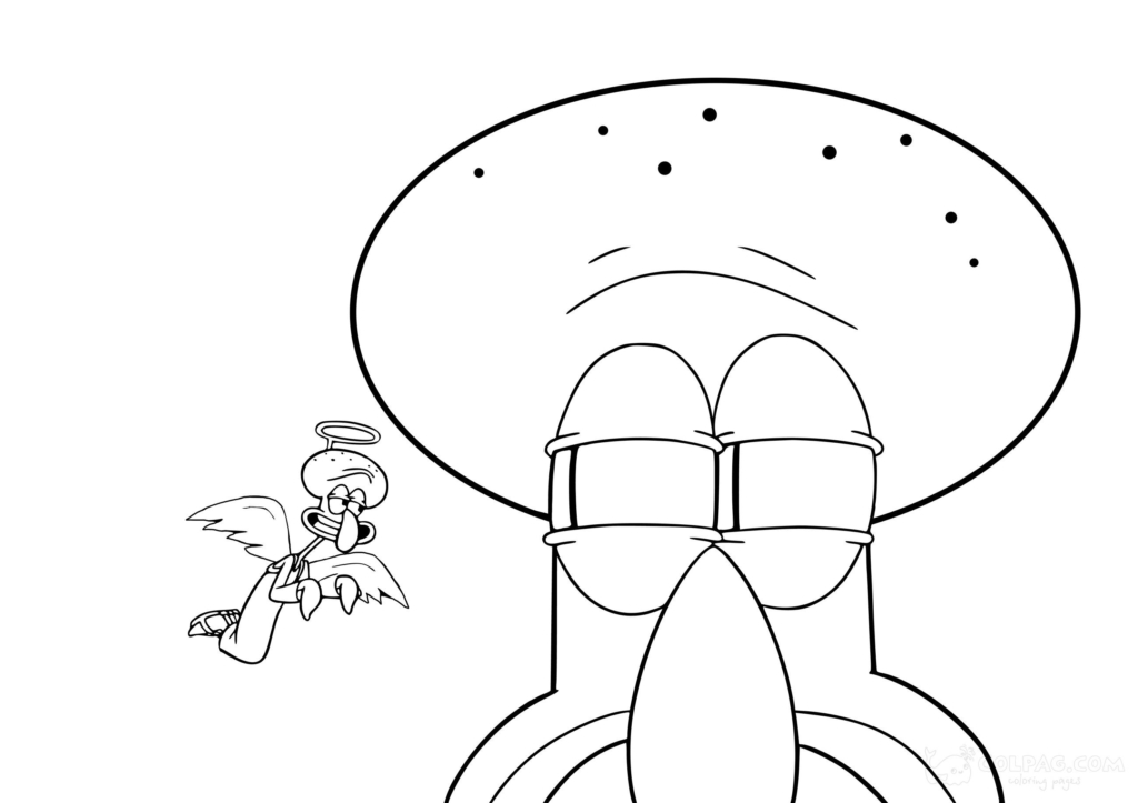 Squidward Tentacles Coloring Pages