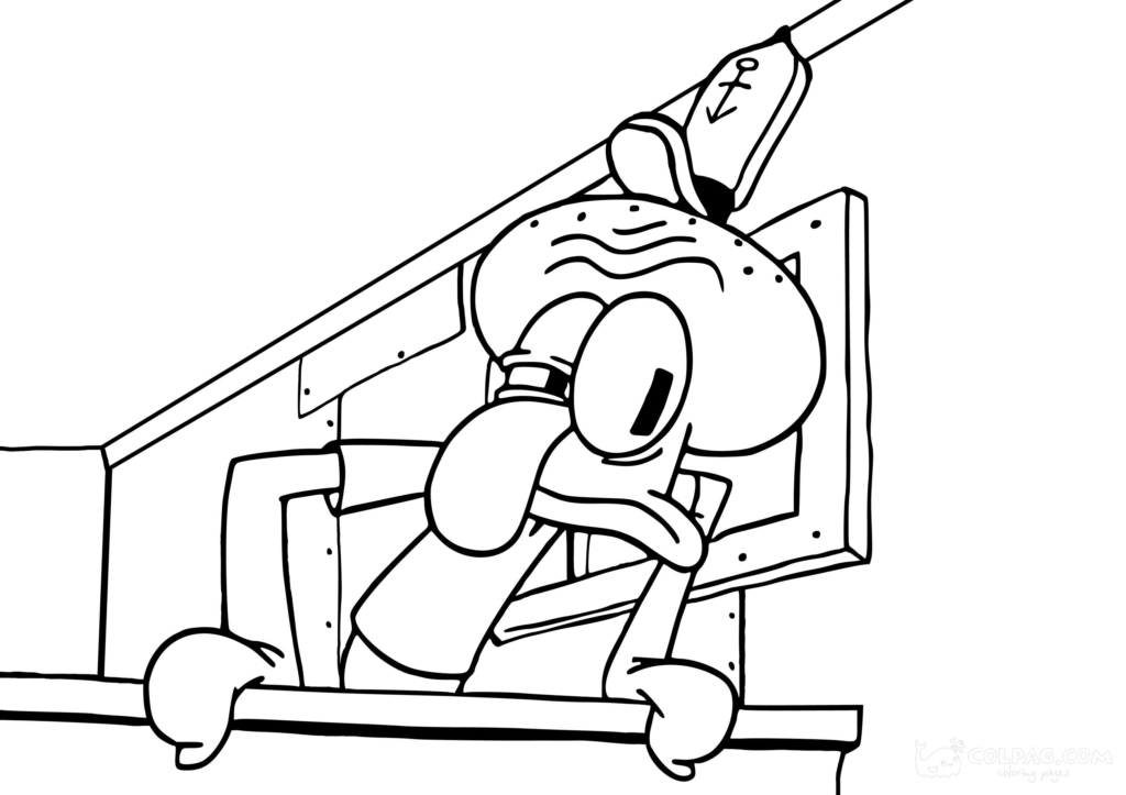 Squidward Tentacles Coloring Pages